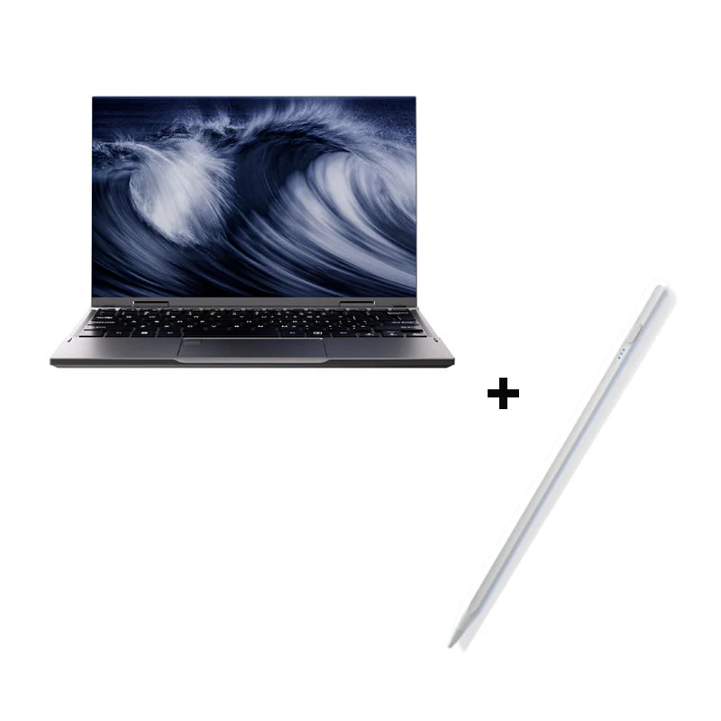 2 in 1 Touch Screen 10.95 Inch 360° Flip Laptop Intel N95 Win 11 Pro 16GB DDR5 2TB SSD Metal for Office Gaming Mini Notebook PC